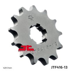 JTF416.13 FRONT REPLACEMENT SPROCKET 13 TEETH 420 PITCH NATURAL STEEL
