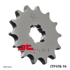 JTF416.14 FRONT REPLACEMENT SPROCKET 14 TEETH 428 PITCH NATURAL STEEL