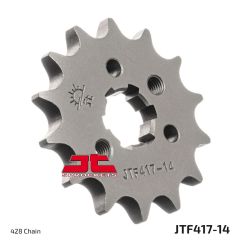 JTF417.14 FRONT REPLACEMENT SPROCKET 14 TEETH 428 PITCH NATURAL STEEL