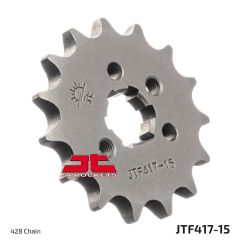 JTF417.15 FRONT REPLACEMENT SPROCKET 15 TEETH 428 PITCH NATURAL STEEL