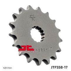 JTF558.17 FRONT REPLACEMENT SPROCKET 17 TEETH 428 PITCH NATURAL STEEL