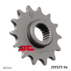 JTF577.14 FRONT REPLACEMENT SPROCKET 14 TEETH 520 PITCH NATURAL STEEL