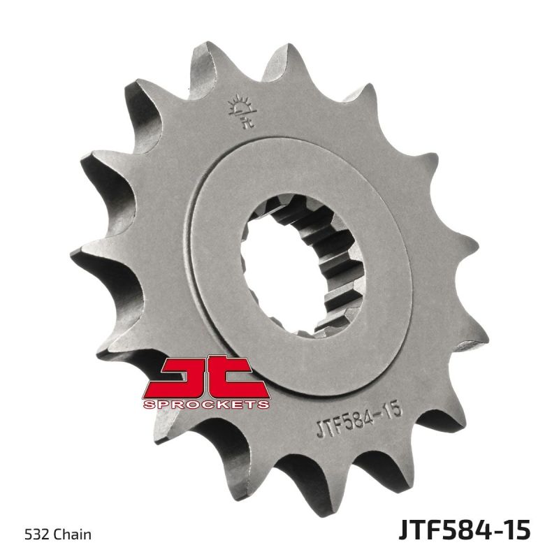 JTF584.15 FRONT REPLACEMENT SPROCKET 15 TEETH 532 PITCH NATURAL STEEL