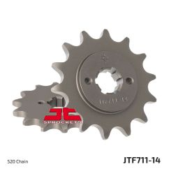 JTF711.14 FRONT REPLACEMENT SPROCKET 14 TEETH 520 PITCH NATURAL STEEL