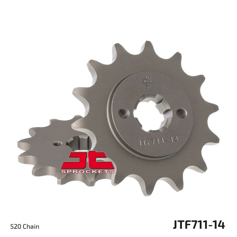 JTF711.14 FRONT REPLACEMENT SPROCKET 14 TEETH 520 PITCH NATURAL STEEL