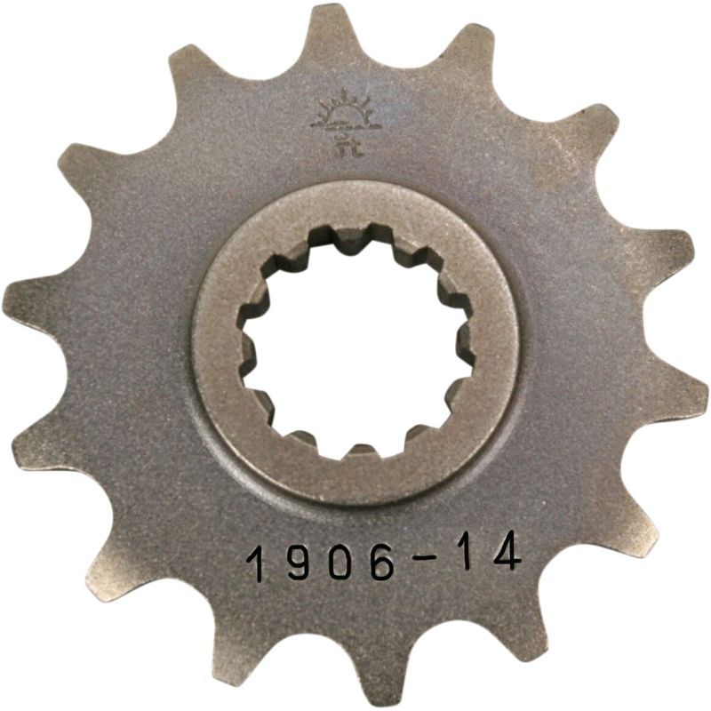 JTF1906.14 FRONT REPLACEMENT SPROCKET 14 TEETH 420 PITCH NATURAL STEEL