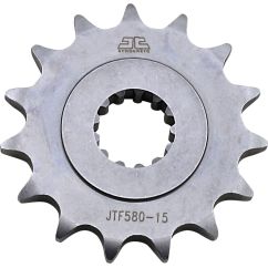 JTF580.15 FRONT REPLACEMENT SPROCKET 15 TEETH 530 PITCH NATURAL STEEL