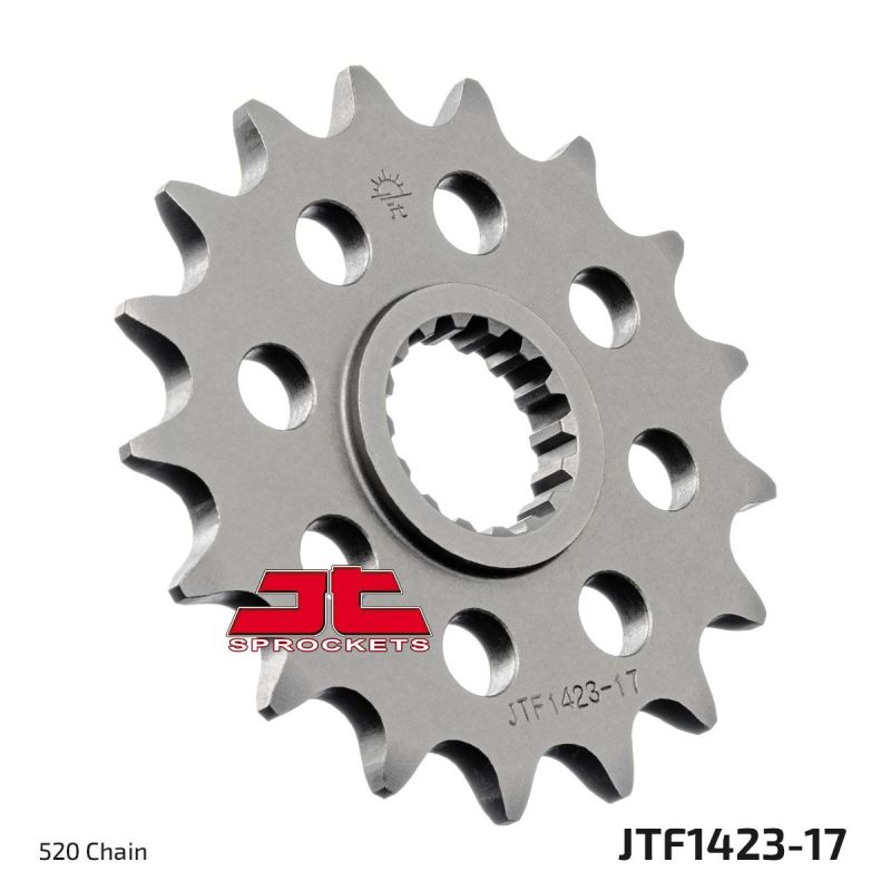 JTF1423.17 FRONT REPLACEMENT SPROCKET 17 TEETH 520 PITCH NATURAL STEEL