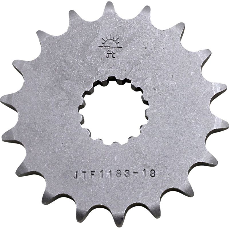 JTF1183.18 FRONT REPLACEMENT SPROCKET 18 TEETH 525 PITCH NATURAL CHROMOLY STEEL ALLOY