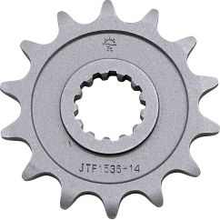 JTF1536.14 FRONT REPLACEMENT SPROCKET 14 TEETH 520 PITCH NATURAL CHROMOLY STEEL ALLOY