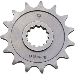 JTF1536.15 FRONT REPLACEMENT SPROCKET 15 TEETH 520 PITCH NATURAL CHROMOLY STEEL ALLOY