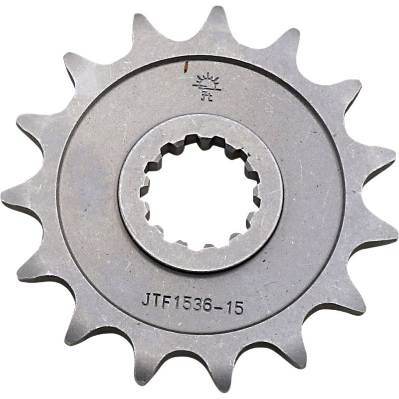 JTF1536.15 FRONT REPLACEMENT SPROCKET 15 TEETH 520 PITCH NATURAL CHROMOLY STEEL ALLOY