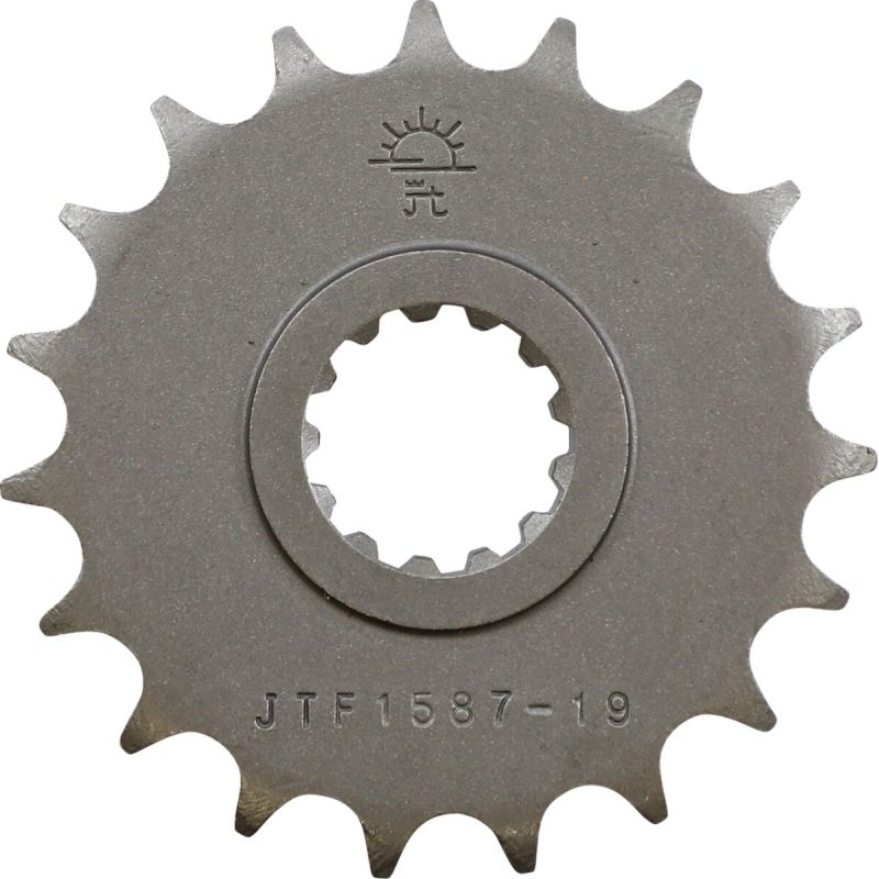 JTF1587.19 FRONT REPLACEMENT SPROCKET 19 TEETH 428 PITCH NATURAL CHROMOLY STEEL