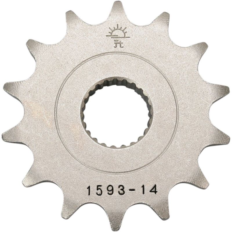 JTF1593.14 FRONT REPLACEMENT SPROCKET 14 TEETH 520 PITCH NATURAL CHROMOLY STEEL ALLOY