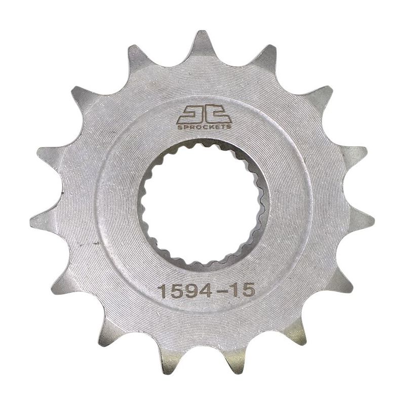 JTF1594.15 FRONT REPLACEMENT SPROCKET 15 TEETH 428 PITCH NATURAL CHROMOLY STEEL ALLOY