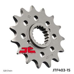 JTF403.15 FRONT REPLACEMENT SPROCKET 15 TEETH 520 PITCH NATURAL CHROMOLY STEEL ALLOY