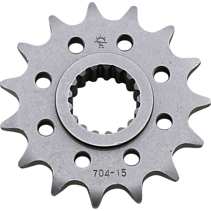 JTF704.15 FRONT REPLACEMENT SPROCKET 15 TEETH 525 PITCH NATURAL CHROMOLY STEEL ALLOY