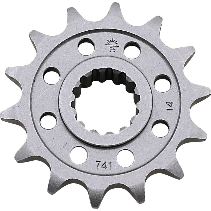 JTF741.14 FRONT REPLACEMENT SPROCKET 14 TEETH 525 PITCH NATURAL CHROMOLY STEEL