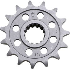 JTF741.15 FRONT REPLACEMENT SPROCKET 15 TEETH 525 PITCH NATURAL CHROMOLY STEEL