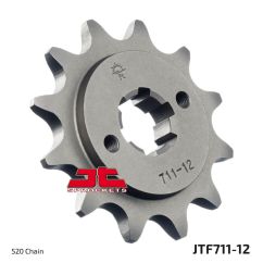 JTF711.12 FRONT REPLACEMENT SPROCKET 12 TEETH 520 PITCH NATURAL CHROMOLY STEEL ALLOY