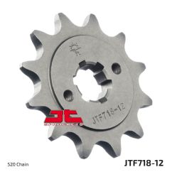 JTF718.12 FRONT REPLACEMENT SPROCKET 12 TEETH 520 PITCH NATURAL CHROMOLY STEEL ALLOY