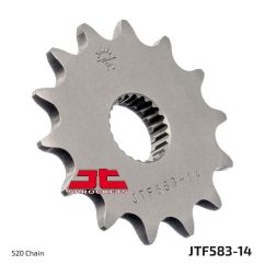 JTF583.14 FRONT REPLACEMENT SPROCKET 14 TEETH 520 PITCH NATURAL CHROMOLY STEEL ALLOY