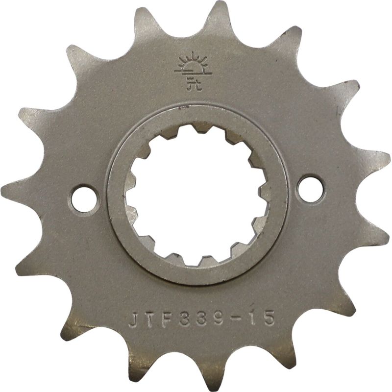 JTF339.15 FRONT REPLACEMENT SPROCKET 15 TEETH 530 PITCH NATURAL CHROMOLY STEEL ALLOY