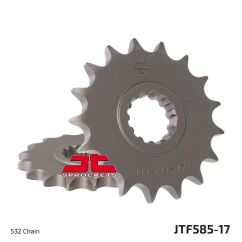 JTF585.17 FRONT REPLACEMENT SPROCKET 17 TEETH 532 PITCH NATURAL CHROMOLY STEEL ALLOY