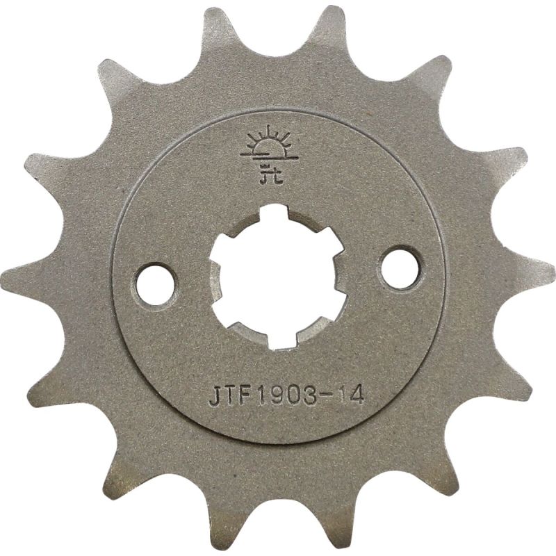 JTF1903.14 FRONT REPLACEMENT SPROCKET 14 TEETH 520 PITCH NATURAL CHROMOLY STEEL ALLOY