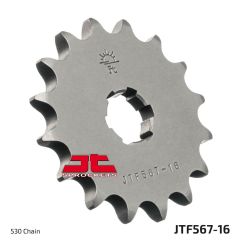 JTF567.16 FRONT REPLACEMENT SPROCKET 16 TEETH 530 PITCH NATURAL CHROMOLY STEEL ALLOY