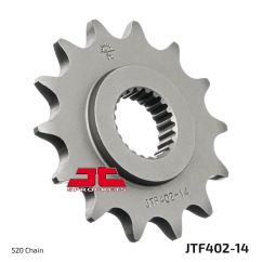 JTF402.14 FRONT REPLACEMENT SPROCKET 14 TEETH 520 PITCH NATURAL CHROMOLY STEEL ALLOY