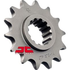 JTF1370.14 FRONT REPLACEMENT SPROCKET 14 TEETH 525 PITCH NATURAL SCM420 CHROMOLY STEEL ALLOY