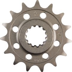JTF1373.15 FRONT REPLACEMENT SPROCKET 15 TEETH 520 PITCH NATURAL SCM420 CHROMOLY STEEL ALLOY