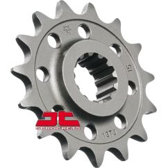 JTF1373.15 FRONT REPLACEMENT SPROCKET 15 TEETH 520 PITCH NATURAL SCM420 CHROMOLY STEEL ALLOY