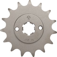 JTF1554.15 FRONT REPLACEMENT SPROCKET 15 TEETH 520 PITCH NATURAL SCM420 CHROMOLY STEEL ALLOY