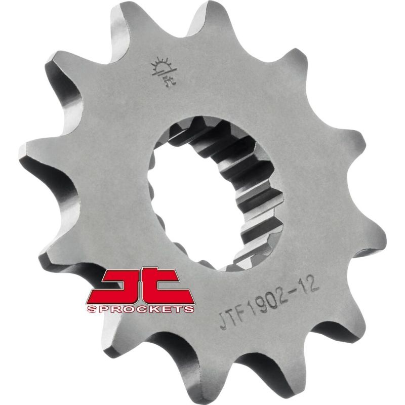 JTF1902.12 FRONT REPLACEMENT SPROCKET 12 TEETH 520 PITCH NATURAL SCM420 CHROMOLY STEEL ALLOY