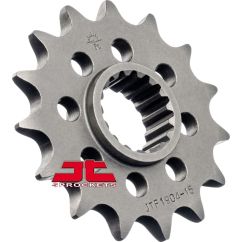JTF1904.15 FRONT REPLACEMENT SPROCKET 15 TEETH 525 PITCH NATURAL SCM420 CHROMOLY STEEL ALLOY