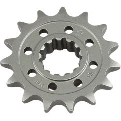 JTF404.15 FRONT REPLACEMENT SPROCKET 15 TEETH 525 PITCH NATURAL SCM420 CHROMOLY STEEL ALLOY