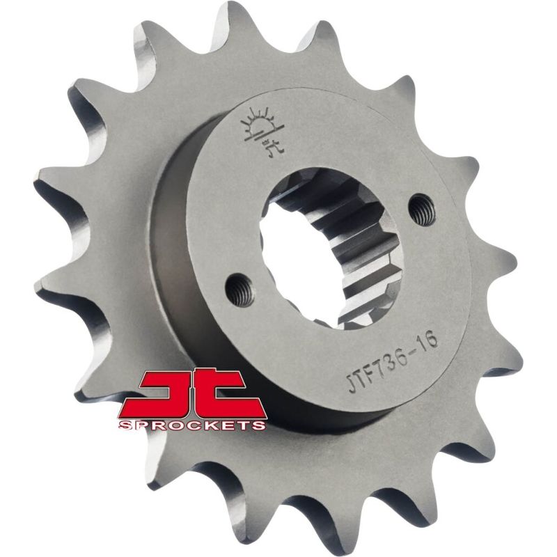 JTF736.16 FRONT REPLACEMENT SPROCKET 16 TEETH 520 PITCH NATURAL CHROMOLY STEEL ALLOY