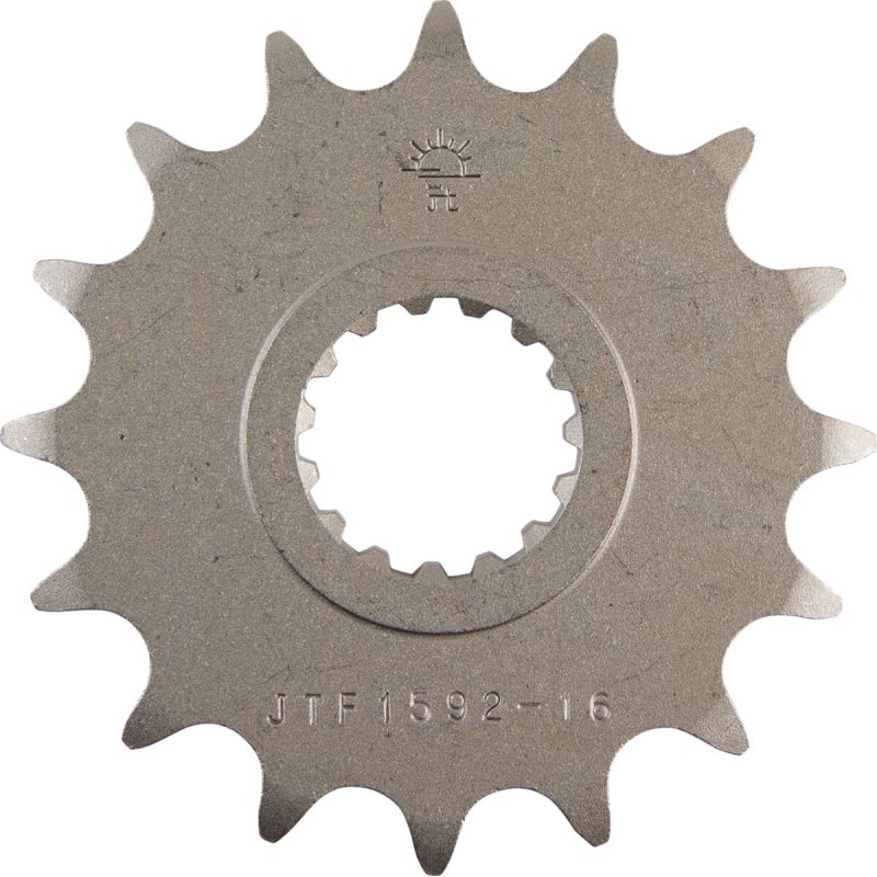 JTF1592.16 FRONT REPLACEMENT SPROCKET 16 TEETH 520 PITCH NATURAL SCM420 CHROMOLY STEEL ALLOY