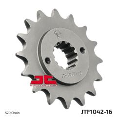 JTF1042.16 FRONT REPLACEMENT SPROCKET 16 TEETH 520 PITCH NATURAL SCM420 CHROMOLY STEEL ALLOY