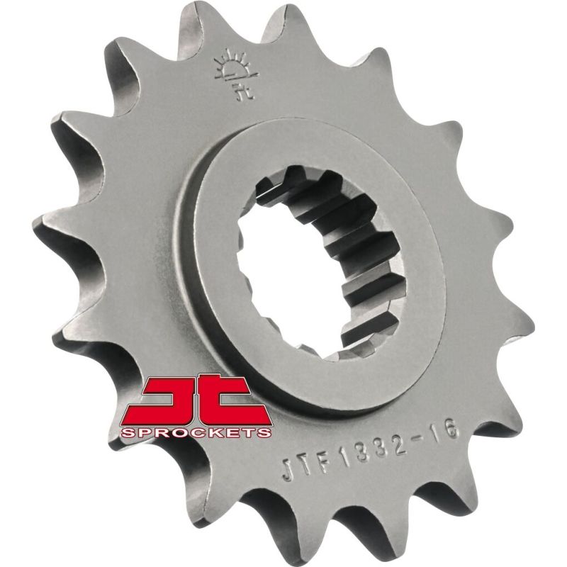 JTF1332.16 FRONT REPLACEMENT SPROCKET 16 TEETH 525 PITCH NATURAL SCM420 CHROMOLY STEEL ALLOY
