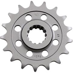 JTF1373.17 FRONT REPLACEMENT SPROCKET 17 TEETH 520 PITCH NATURAL SCM420 CHROMOLY STEEL ALLOY