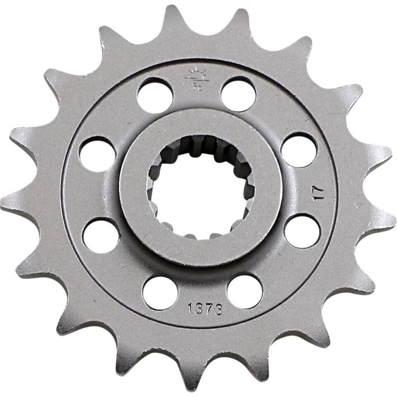 JTF1373.17 FRONT REPLACEMENT SPROCKET 17 TEETH 520 PITCH NATURAL SCM420 CHROMOLY STEEL ALLOY
