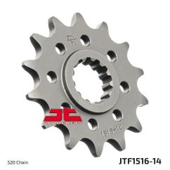 JTF1516.14 FRONT REPLACEMENT SPROCKET 14 TEETH 520 PITCH NATURAL SCM420 CHROMOLY STEEL ALLOY