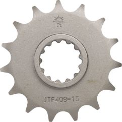 JTF409.15 FRONT REPLACEMENT SPROCKET 15 TEETH 128 PITCH NATURAL SCM420 CHROMOLY STEEL ALLOY