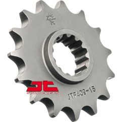 JTF409.15 FRONT REPLACEMENT SPROCKET 15 TEETH 128 PITCH NATURAL SCM420 CHROMOLY STEEL ALLOY