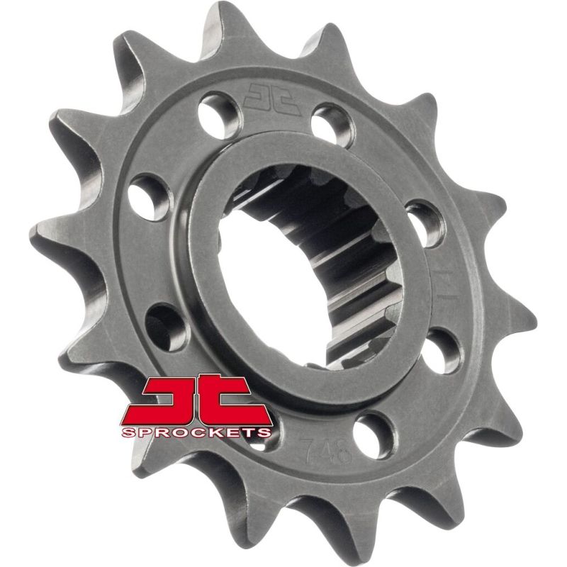 JTF748.14 FRONT REPLACEMENT SPROCKET 14 TEETH 520 PITCH NATURAL CHROMOLY STEEL