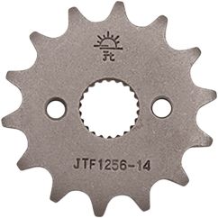 JTF1256.14 FRONT REPLACEMENT SPROCKET 14 TEETH 420 PITCH NATURAL STEEL