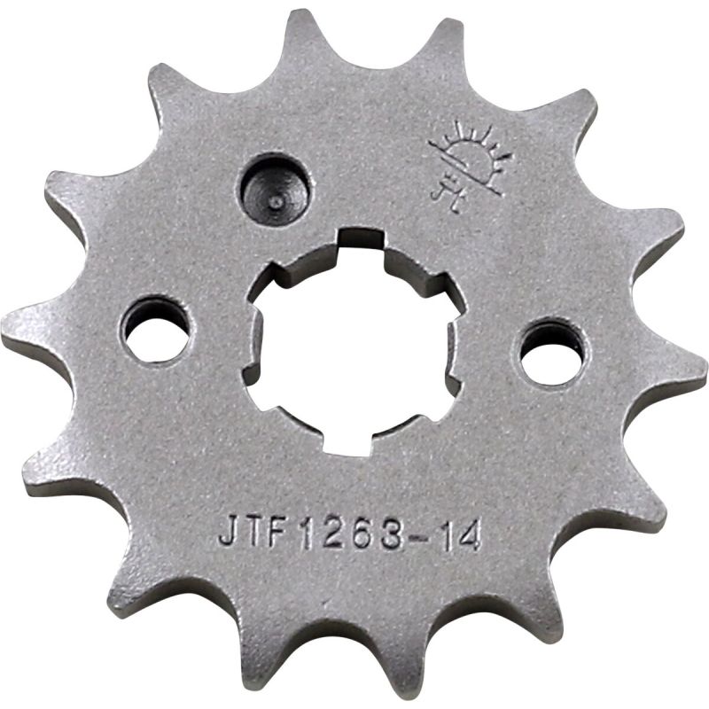 JTF1263.14 FRONT REPLACEMENT SPROCKET 14 TEETH 420 PITCH NATURAL STEEL